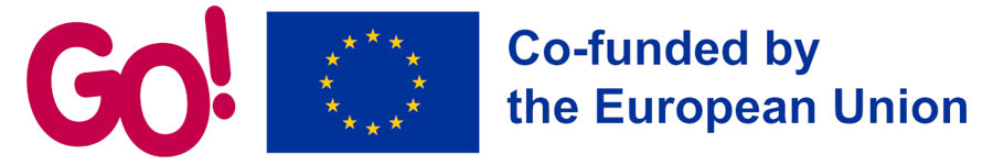 GO! En EU Logo Samen