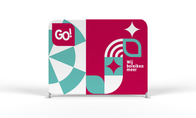 GO! Promotiemateriaal Stretchwand 2X3