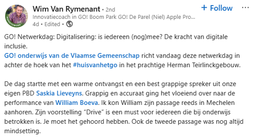 Reactie 2 Linkedin
