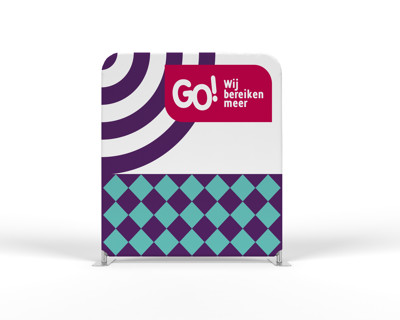 GO! Promotiemateriaal Stretchwand 2X2